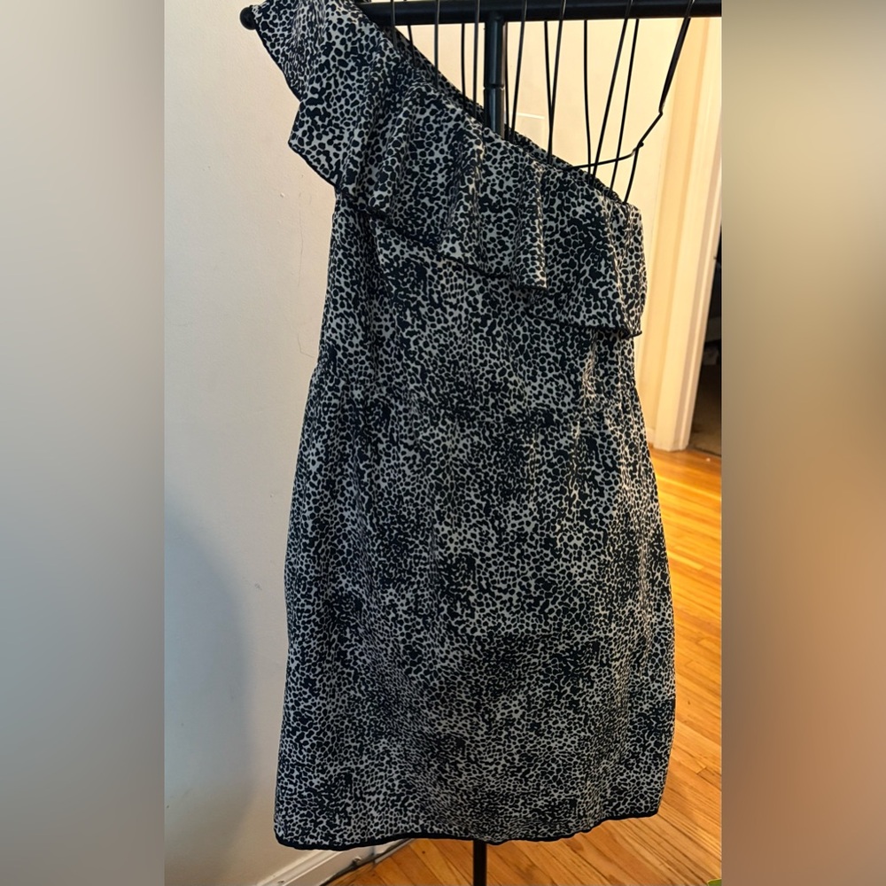 Elegant Asymmetrical Leopard Print Dress